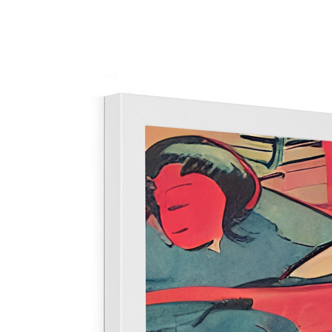 A hardcover book that has paintings on it and music in it.