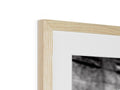A photograph of wood framed in a white photo frame inside of a wood book.