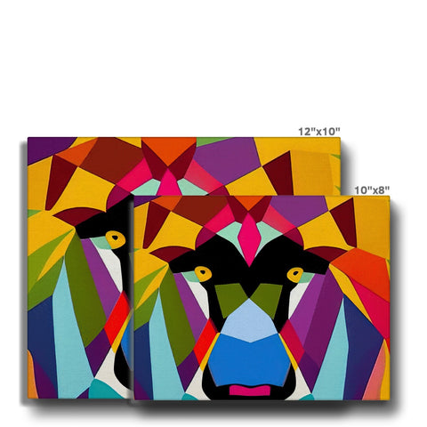 Many colorful colored cards on white paper covered with colorful animals.