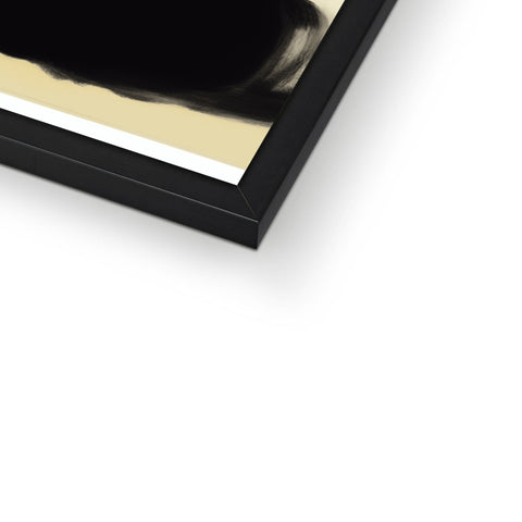 a photo of a picture frame that is partially covered in black paint