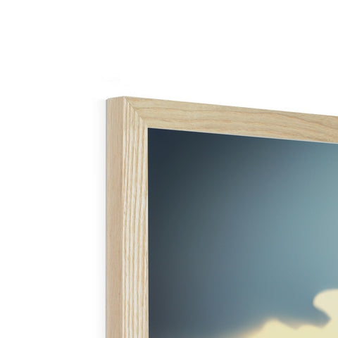 A picture frame sitting on top of top of a wood wall with a picture cut out