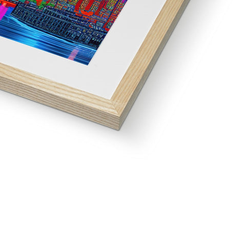 A picture of a wooden frame with computer software stacked on top of it.