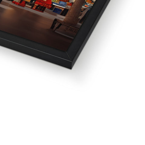 A picture frame sitting on top of a large picture frame that has a photo inside.