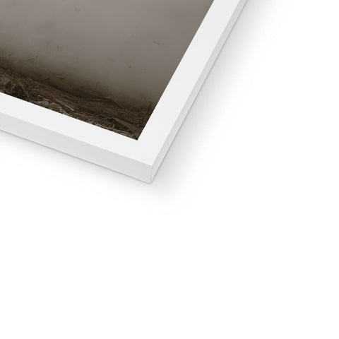 A soft cover photo of a photograph on a white photo frame on a frame on top