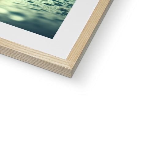 An image of a photo of a tree on top of a frame with a wood and