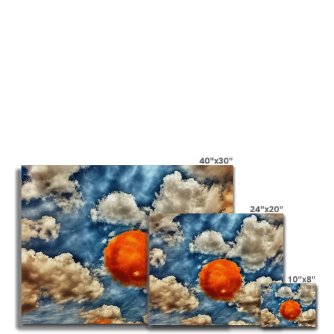 Convection over two metal tables is shown, one covered in the sky background and