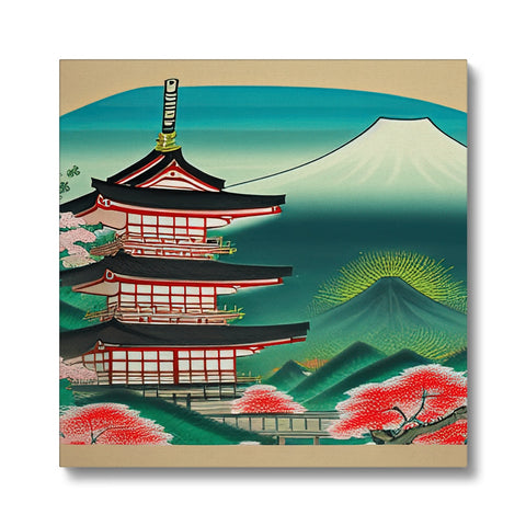 A large picture of a sword in artwork in art prints, a Japanese style is reflected