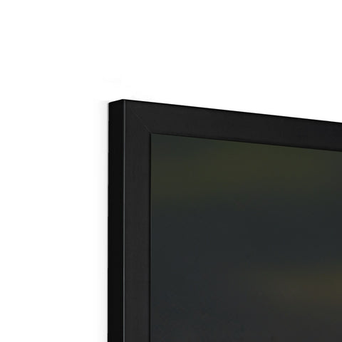 A small black square is taped to a TV screen.