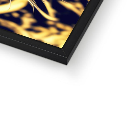 A close up of a golden ring of gold wrapping wrapped closely together on a photo frame