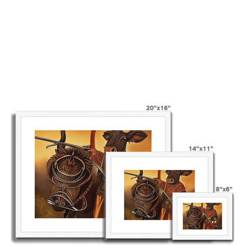 a picture of multiple framed photos sitting on top of a wooden plate with various items on
