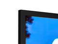A tv display shows TV screens with LCD screen that have a television next to one of