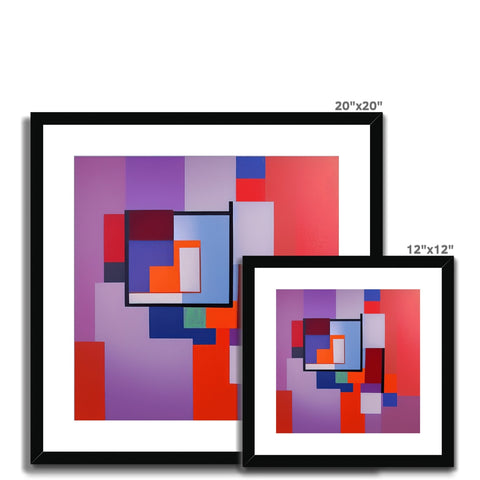 Four images on a white wall frame with different background and frames.