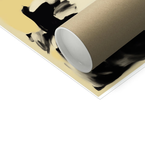 White paper wrapping paper with brown foil on top of it