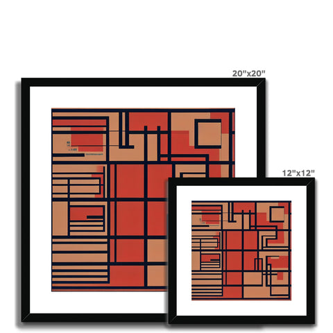 A floor plan with tiles arranged in a square arrangement.