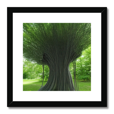 Art print painting of tree in a tree with many branches.