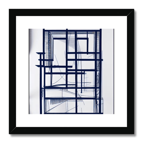 An art print in a wooden frame sitting on a wall overlooking a window.
