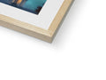 The image of a picture is in the wood frame on a picture frame.