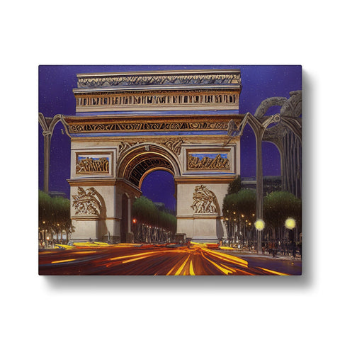 The city of Paris is decorated with skyscrapers and landmarks and art prints.