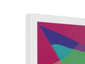 An album with a rainbow of pages on a white tablet on a table