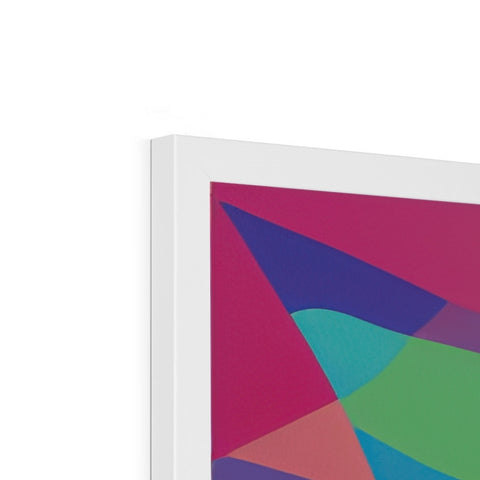 An album with a rainbow of pages on a white tablet on a table