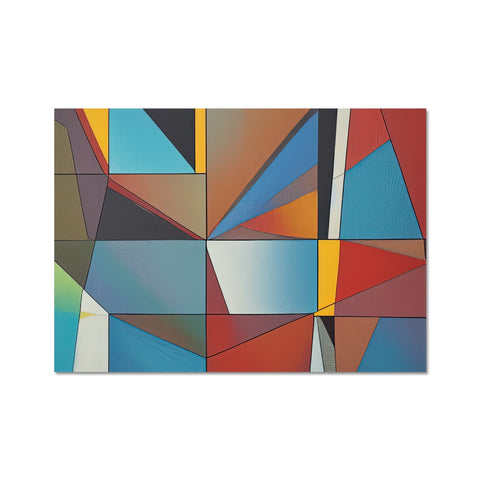 a tile wall with a rainbow of colorful tiles with different shapes by a mirror