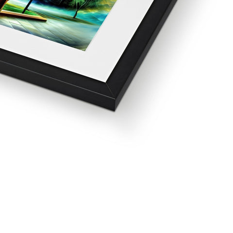 A picture of a picture of an art print on a photo frame from a black and
