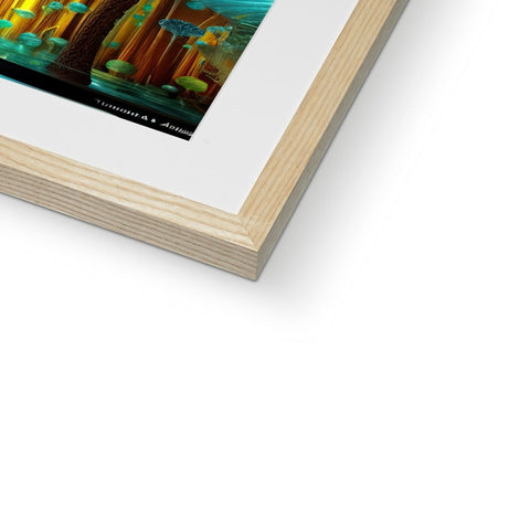 A framed photo of an art print on a white background from a library book.