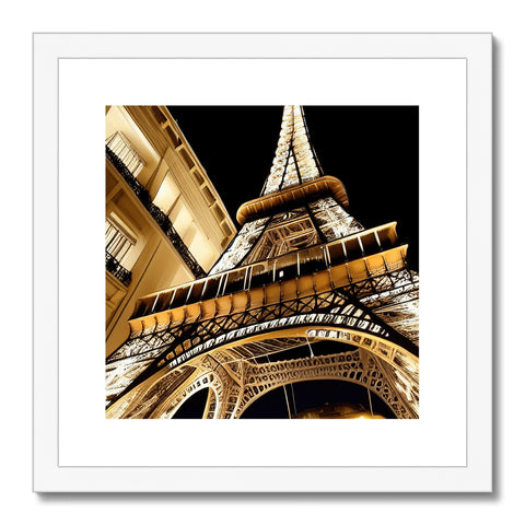 A close-up of the iconic Paris skyline in a photo frame, along with a