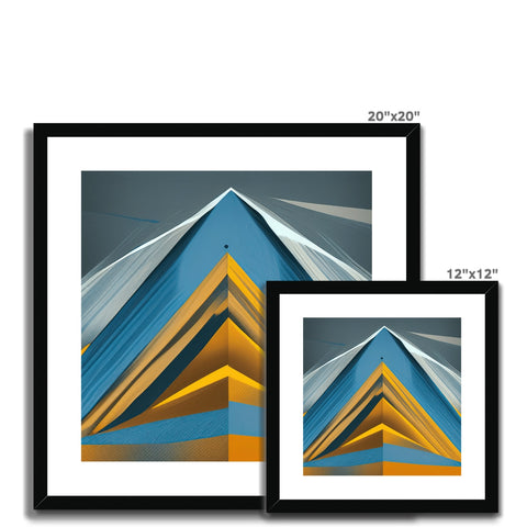 a print of three picture frames on a large mirror with three different images