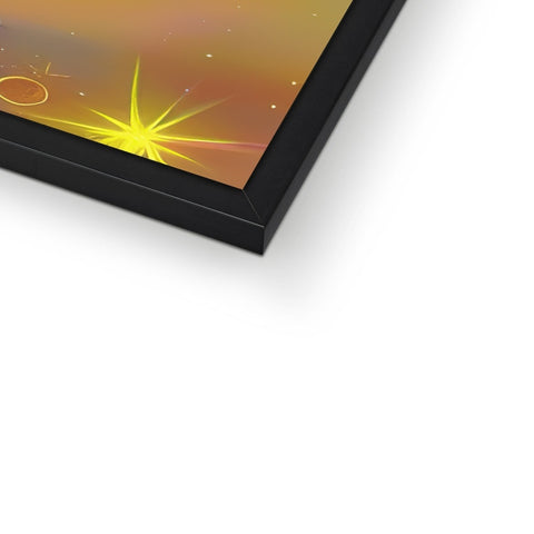 a picture frame filled with a colorful picture of a computer tablet