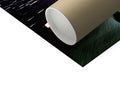 An image of paper roll sitting on a toilet paper roll on a table.