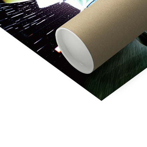 An image of paper roll sitting on a toilet paper roll on a table.