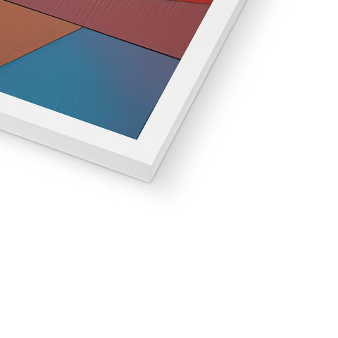 A flat tile with a tablet covered in various colors.