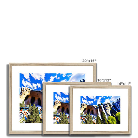 A photo of several images in a photo frame on a white background.