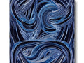Art print with waves swirling across a tile floor.