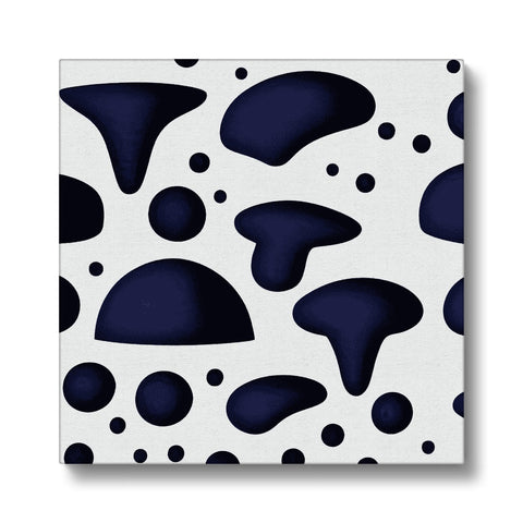 Simple Blue Wallpaper Pattern Canvas