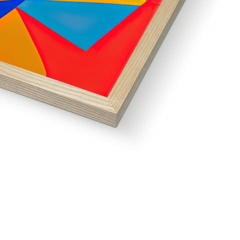 An image of an abstract painting is displayed on top of a book on the book.