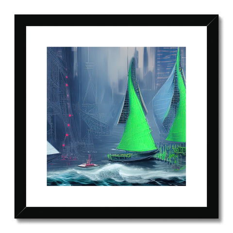 a couple of sailboats on a water body with boats, sails and boats, and