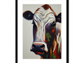 Bud has no hooves. This is an art print of a cow with a