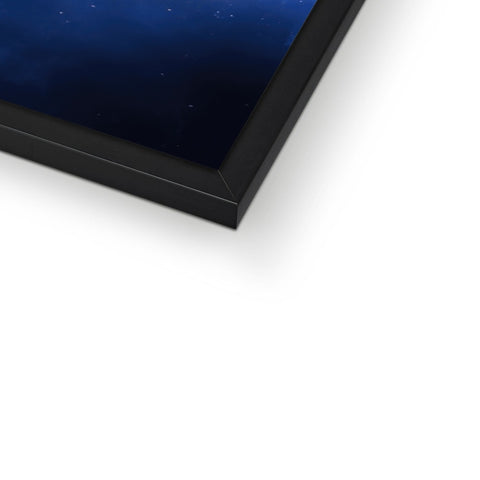 An image of a picture frame filled with a computer screen on a table.
