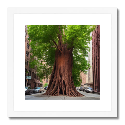 A tree has roots in the ground holding a leafy green leafy tree.