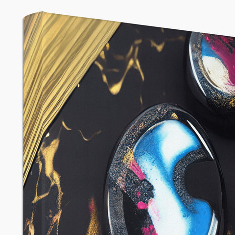 Music is covered in gold foil sitting on top of a large foil box with different covers