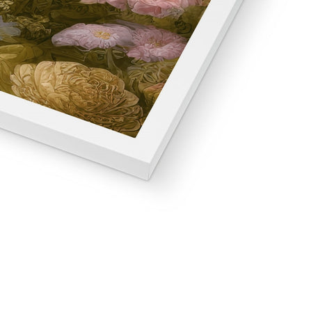 A softcover print of flowers from a floral magazine on a white background.