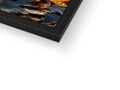 a picture print of tortoise shell in a framed picture frame on a wooden table