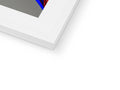 A window seal is next to a white background in a picture frame with a computer mouse