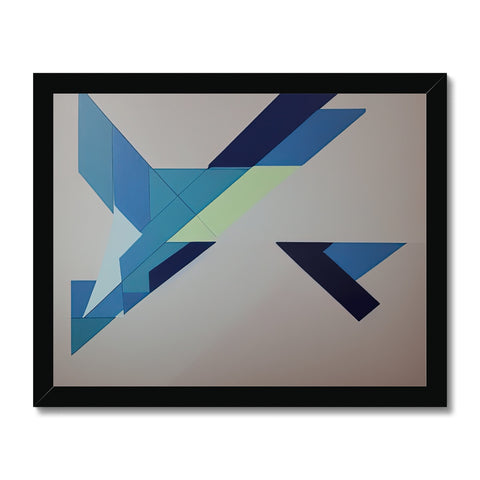 A framed artwork print with a crossed, cross, zebra, three crossed arms,