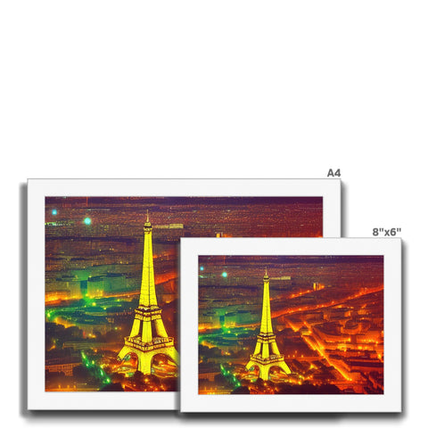 A group of images of an image of an Eiffel tower and a building covered