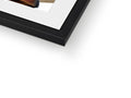 a photograph of a picture frame sitting on top of a flat surface