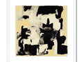 An abstract wall art print on a wall hanging that looks like it has a lot of
