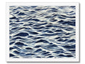 Art print view of waters in the ocean with waves surf.